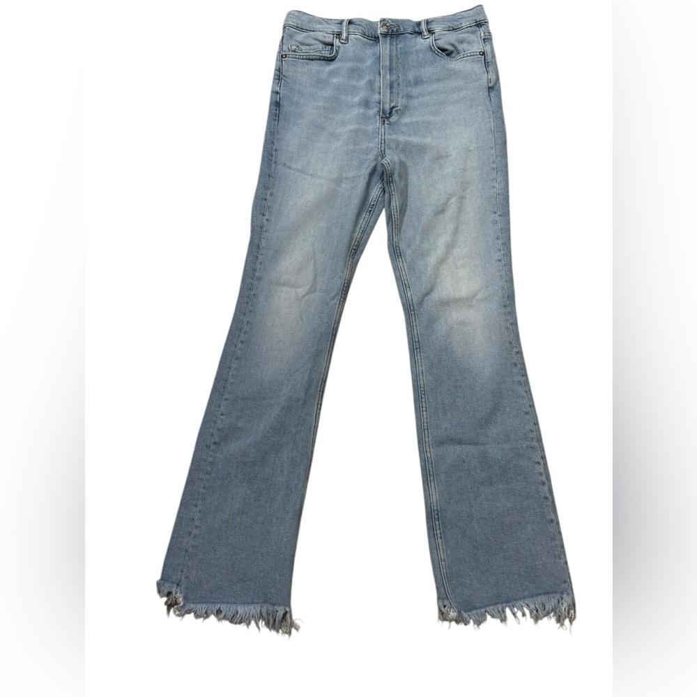 AllSaints Ciara High Waist Bootcut Jeans in Light Indigo Size 28 - Picture 3 of 8